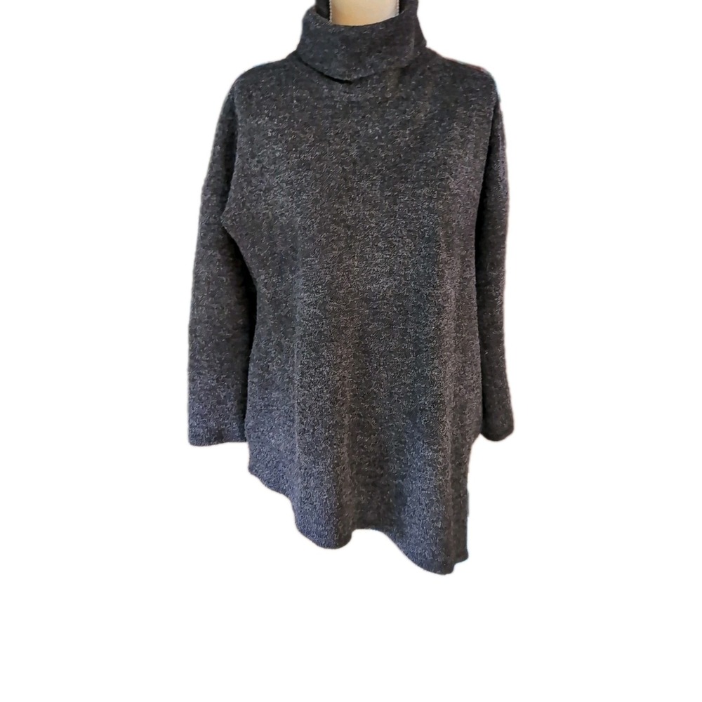 Rachel Roy Women's Size M Gray Sweater Long Sleeve Turtle Neck Pullover A Symet